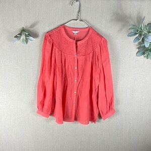 Nanette Lepore > Pink Button Down Blouse Small
